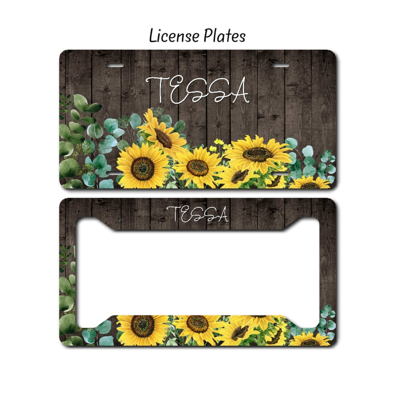 Sunflower License Plate, LP80