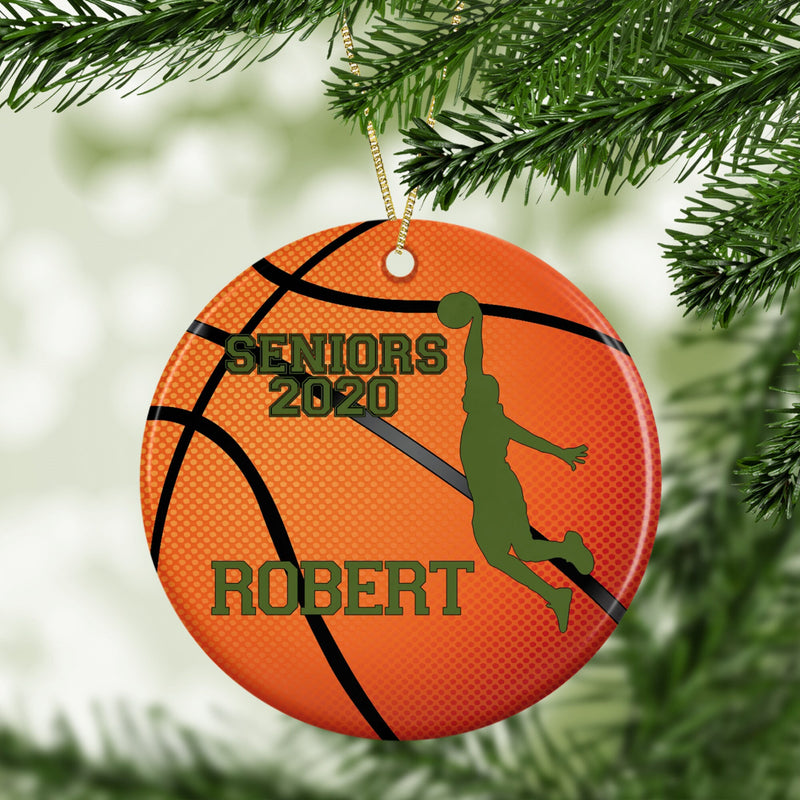 Basketball Christmas Ornaments - Holiday Ornaments - Personalized Ornament - Basketball Gift - PO30