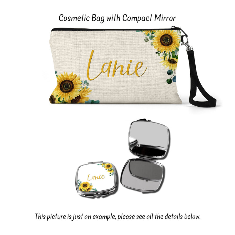 Sunflower Makeup Bag - Ideal Bridesmaid, Girlfriend & Best Friend Gift
