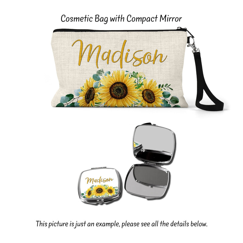Sunflower Makeup Bag - Ideal Bridesmaid, Girlfriend & Best Friend Gift