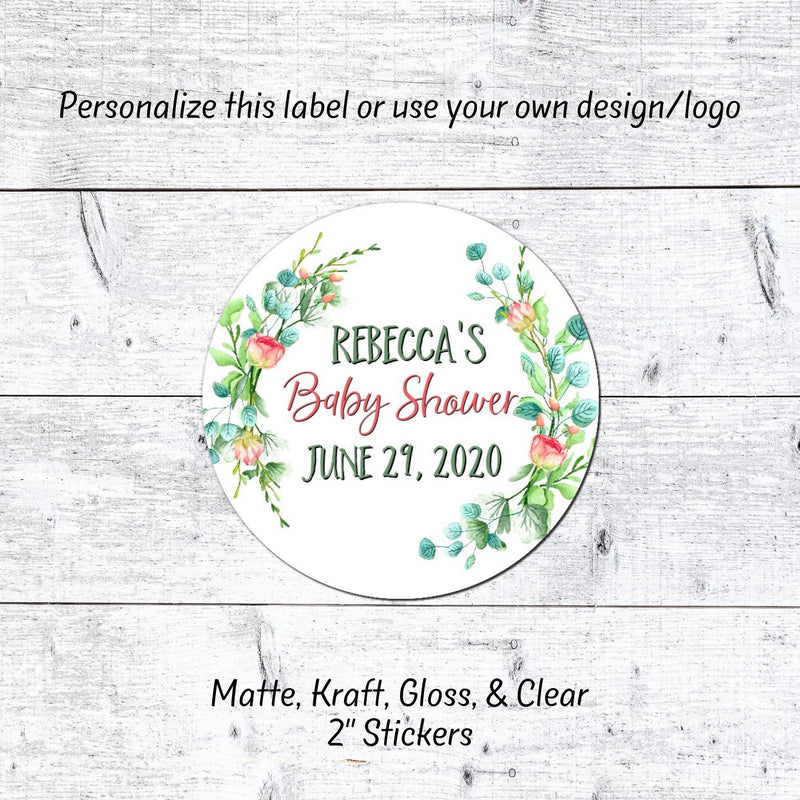 Baby Shower Favor Stickers Custom Stickers Custom Labels Thank You Stickers Labels Save The Date Wedding Favor Tags Sticker Sheet