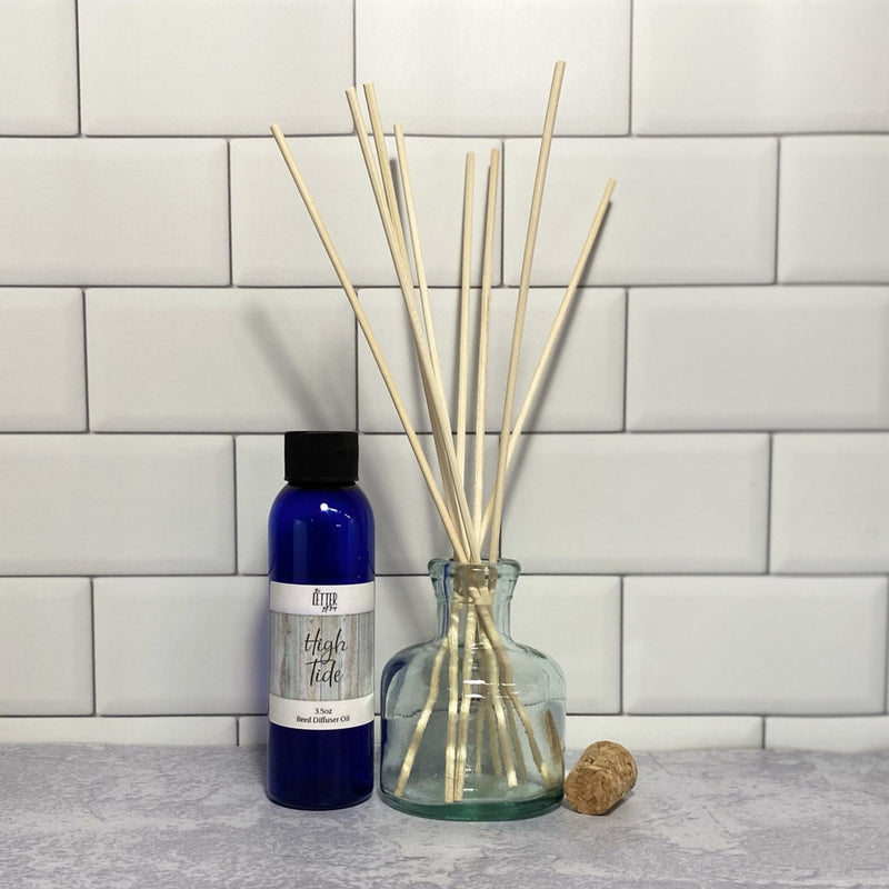 Reed Diffuser - High Tide - Oil Diffuser, Reed Diffuser Refill, Diffuser Refill, Rattan Reeds