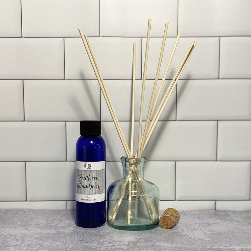 Reed Diffuser - Southern Strawberry - Oil Diffuser, Reed Diffuser Refill, Diffuser Refill, Rattan Reeds