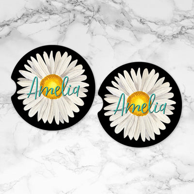 Daisy Car Coasters Gift for Her Mothers Day Gift Wedding Favors Best Friends Gifts Graduation Gift Gifts for Mom Sister Gift, CC82