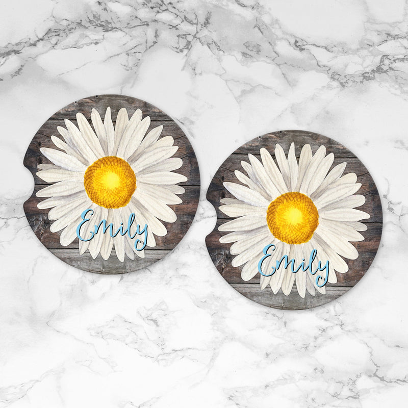 Daisy Car Coasters Gift for Her Mothers Day Gift Wedding Favors Best Friends Gifts Graduation Gift Gifts for Mom Sister Gift, CC81