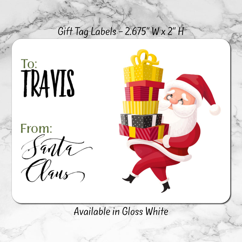 Santa Gift Tags, Santa Labels, North Pole, Christmas Gift Labels, Gift Tags, Christmas Tags, Christmas Tags, Christmas Stickers, Gift Tag