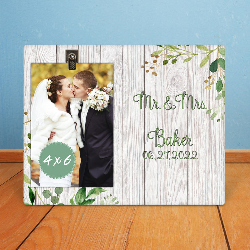 Personalized Mr And Mrs Custom Wedding Frame: Perfect Couples, Engagement, and Bridal Gift