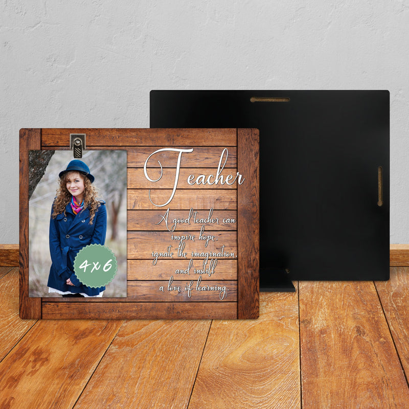 Custom 8x10 Picture Frame - Personalized Photo Gift for Teacher Appreciation, New Teachers, or Teacher Retirement