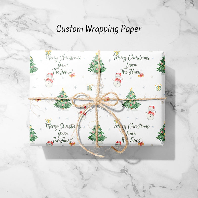 Custom Gift Wrapping Paper, Baby Shower, Gift Wrapping, Gift Paper, Christmas Wrapping, Birthday Gift Wrap, Wedding Shower,Holiday Gift Wrap