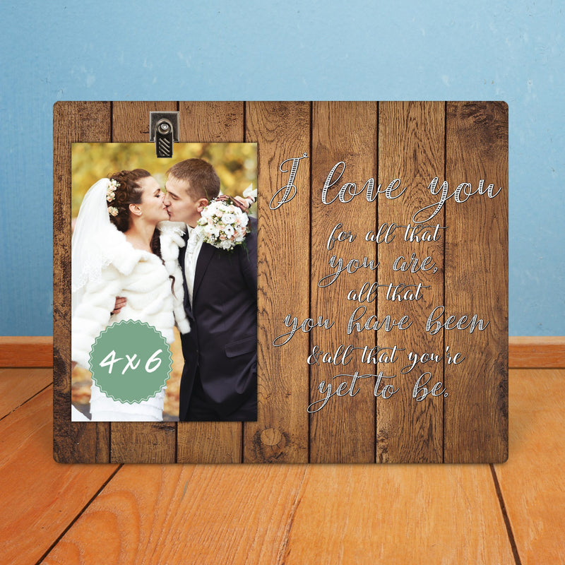 Personalized Picture Frame, I Love You,  Wedding Gift, Anniversary Gift, Picture Frame, Personalized Frame,