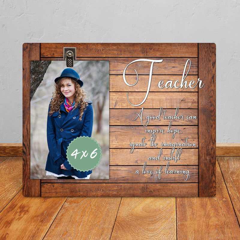 Custom 8x10 Picture Frame - Personalized Photo Gift for Teacher Appreciation, New Teachers, or Teacher Retirement