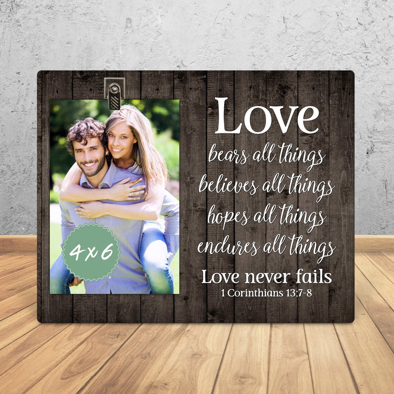 Engagement Picture Frame - Ideal Gift for Couples, Weddings, Anniversaries, and Bridal Showers