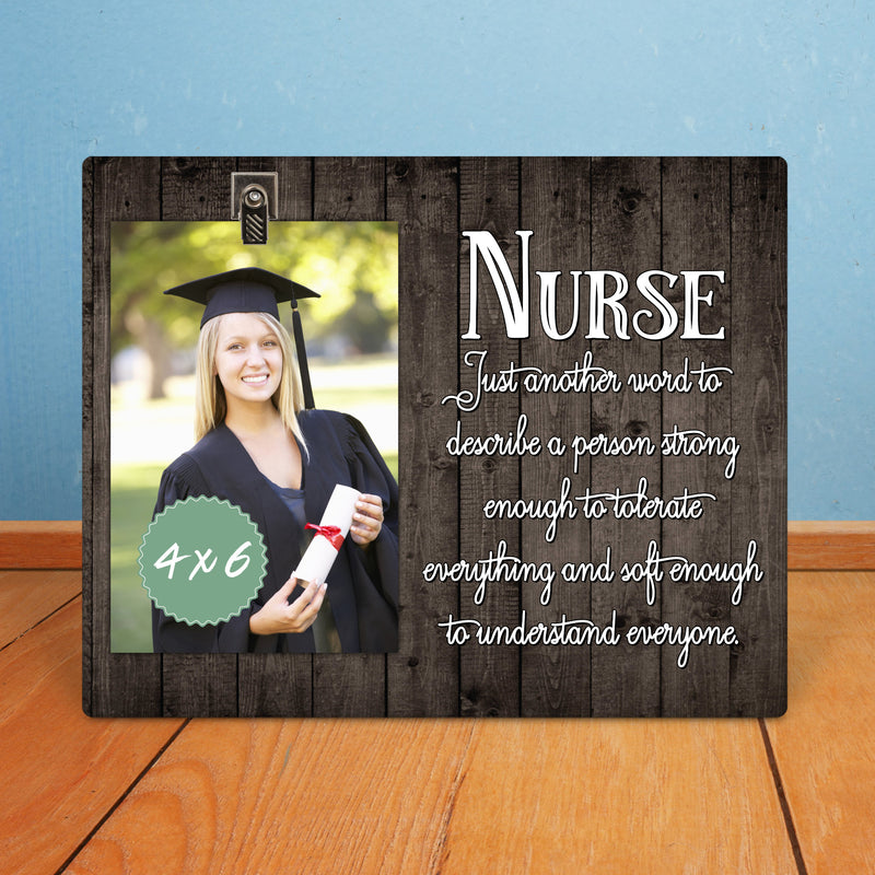 Personalized Nurse Graduation Gift - Custom Picture Frame and Photo Holder