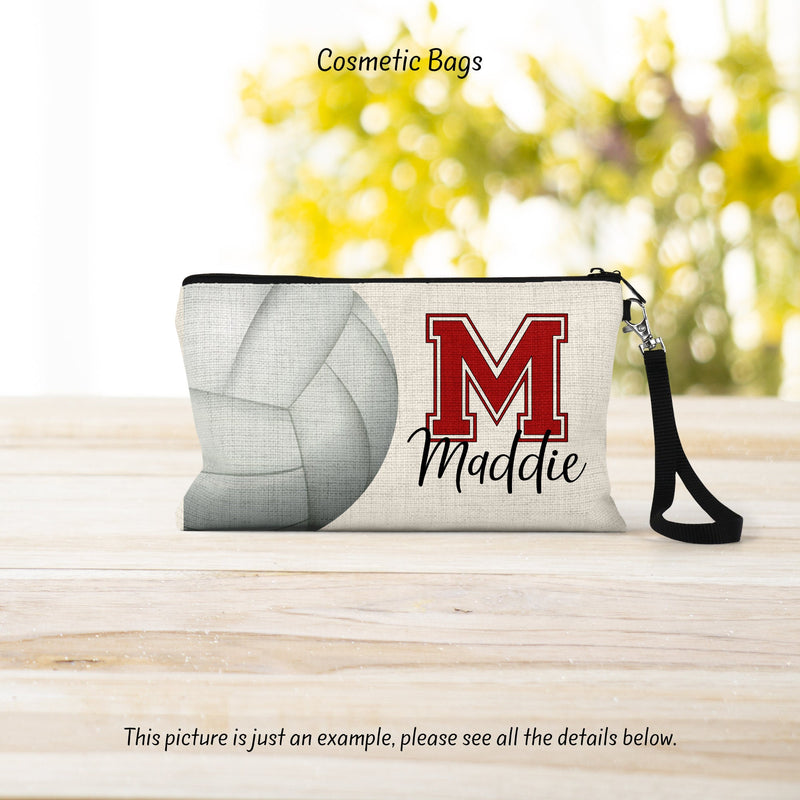 Volleyball, Volleyball Gift, Volleyball Team, Volleyball Bag, Cosmetic Bag, Team Gift, Gift For Her, CO50