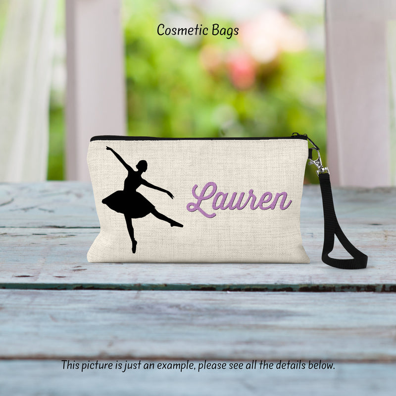Ballerina, Ballet, Dance Gift, Ballet Bag, Cosmetic Bag, Ballet Gift, Gift For Her, CO61