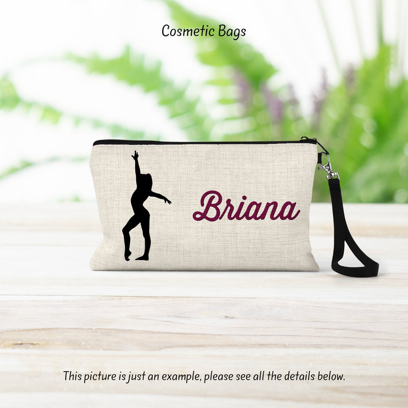 Gymnast, Gymnastics, Gymnastics Gift, Gymnastics Bag, Cosmetic Bag, Gymnast Gift, Gift For Her, CO69
