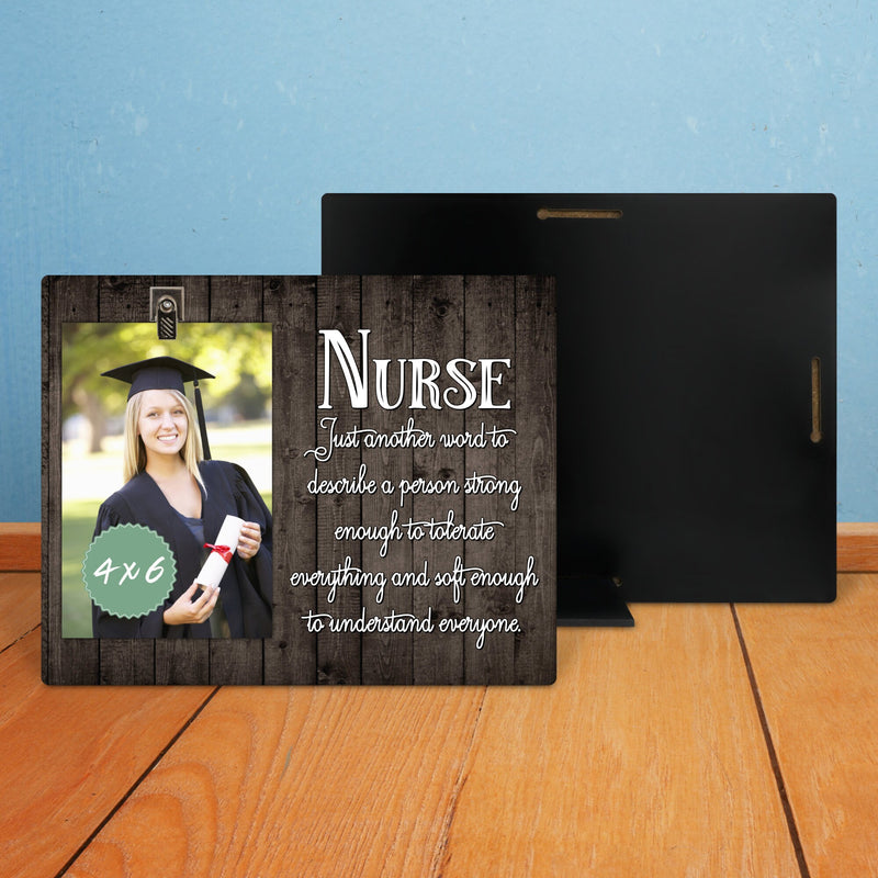 Personalized Nurse Graduation Gift - Custom Picture Frame and Photo Holder