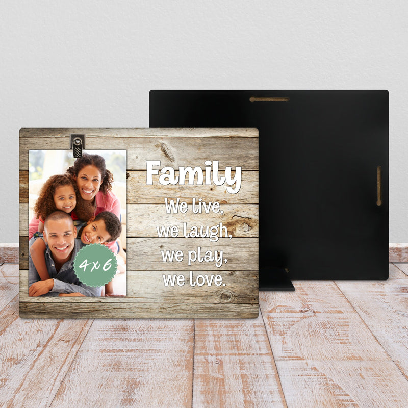 Custom Family Picture Frame - A Unique Family Gift & Anniversary Keepsake