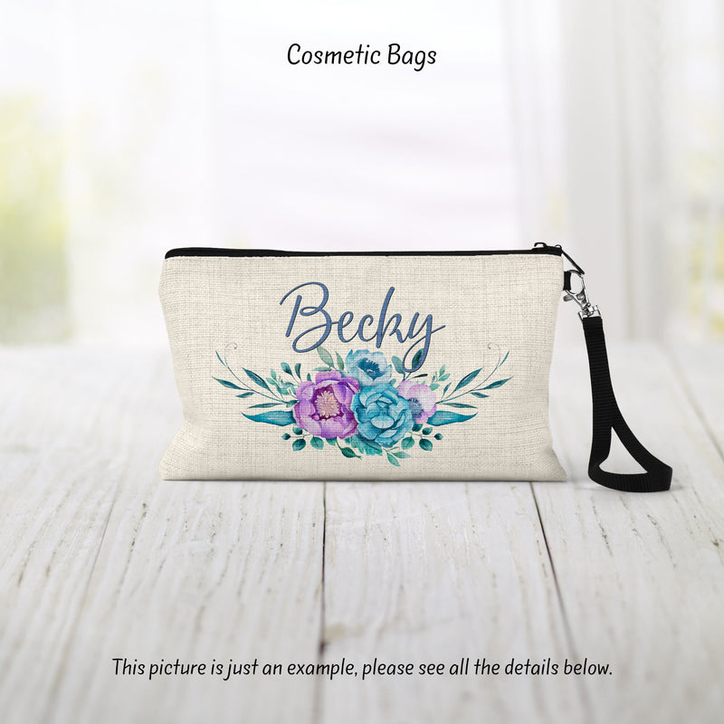Custom Personalized Cosmetic Pouch - Perfect Travel Bag, Ideal Gift for Girlfriend or New Teacher