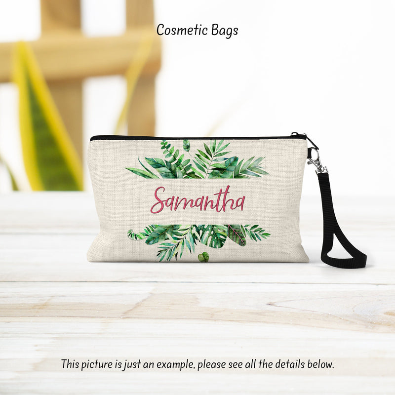 Custom Personalized Cosmetic Pouch - Perfect Travel Bag, Ideal Gift for Girlfriend or New Teacher