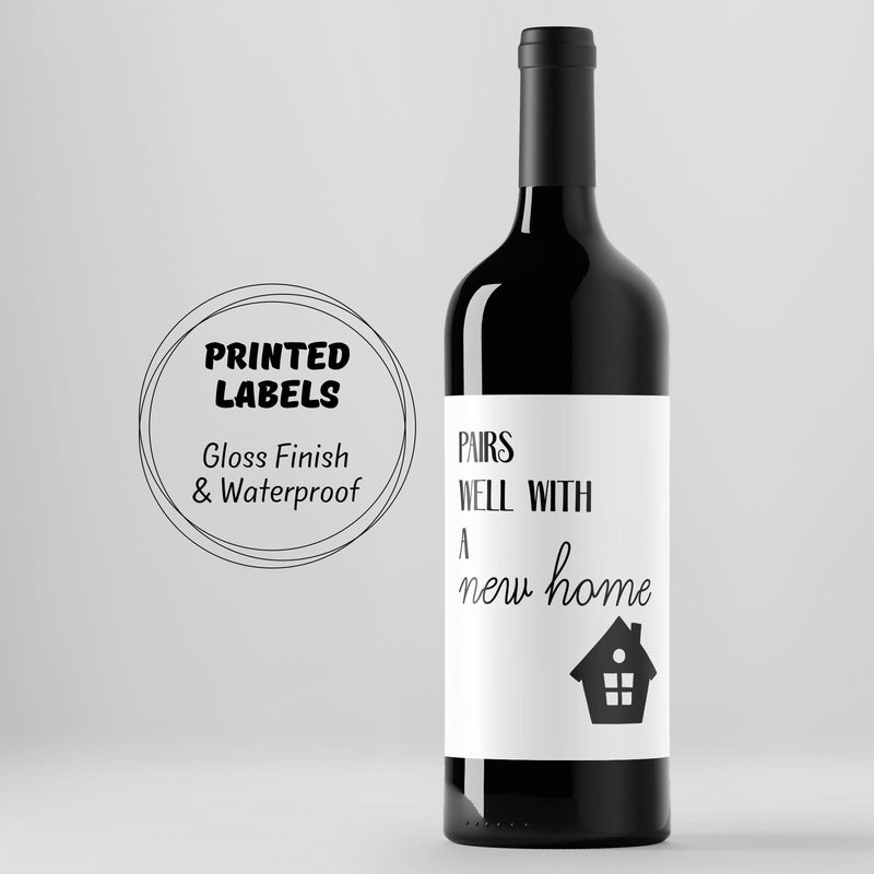 New Home Gift, New Home, Home Sweet Home, First Home Gift, New House Gift, First Home, New House, Wine Label, Custom, Champagne Label