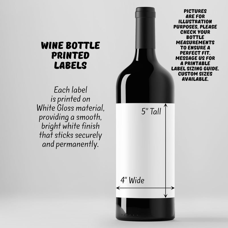 Customizable Retirement Wine Labels - Perfect Gift for Retirement Party