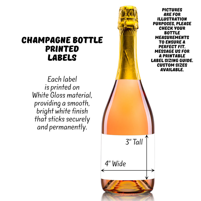 Champagne Label, Champagne Bottle Labels, Wedding Champagne Label, Wedding Champagne, Wedding Label, Custom Wine Label, Champagne Label