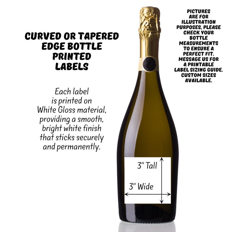 Personalized Wine/Champagne Bottle Labels - Ideal for Uncle & Aunt Gifts, Birth Announcements