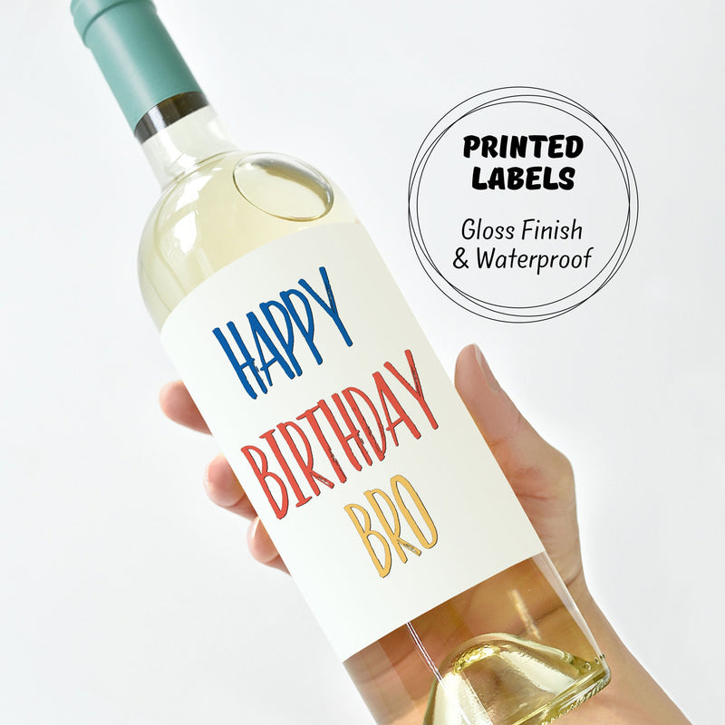 Custom Wine and Champagne Labels - Unique Gift for Wine Lovers and Celebratory Birthdays