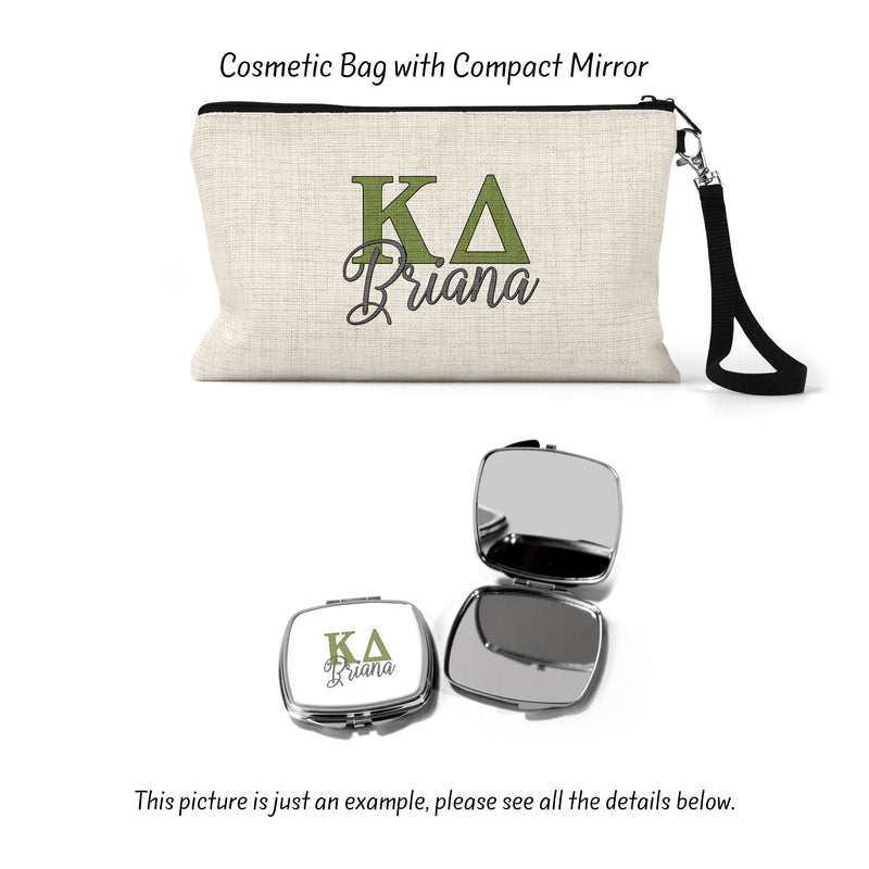 Kappa Delta Sorority Makeup Bag – Ideal Greek Gifts for Big Little Sorority Sisters