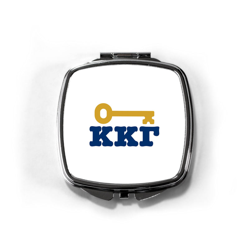 Kappa Kappa Gamma Sorority Pocket Mirror - Greek Letters Makeup Compact