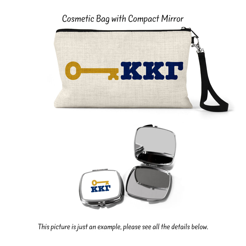 Kappa Kappa Gamma Sorority Makeup Bag – Ideal Greek Gifts for Big Little Sorority Sisters