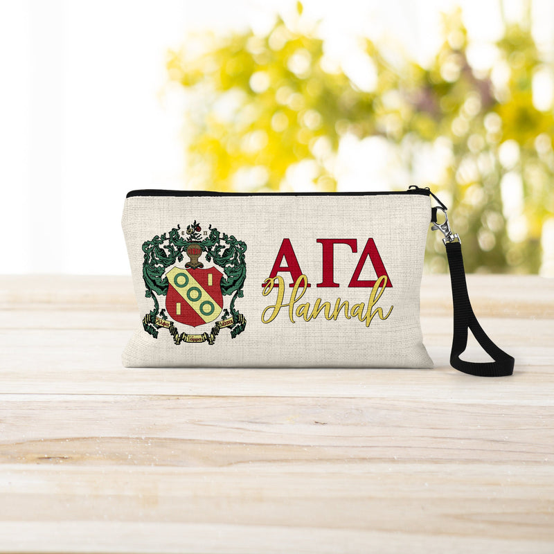 Alpha Gamma Delta Sorority Makeup Bag – Ideal Greek Gifts for Big Little Sorority Sisters