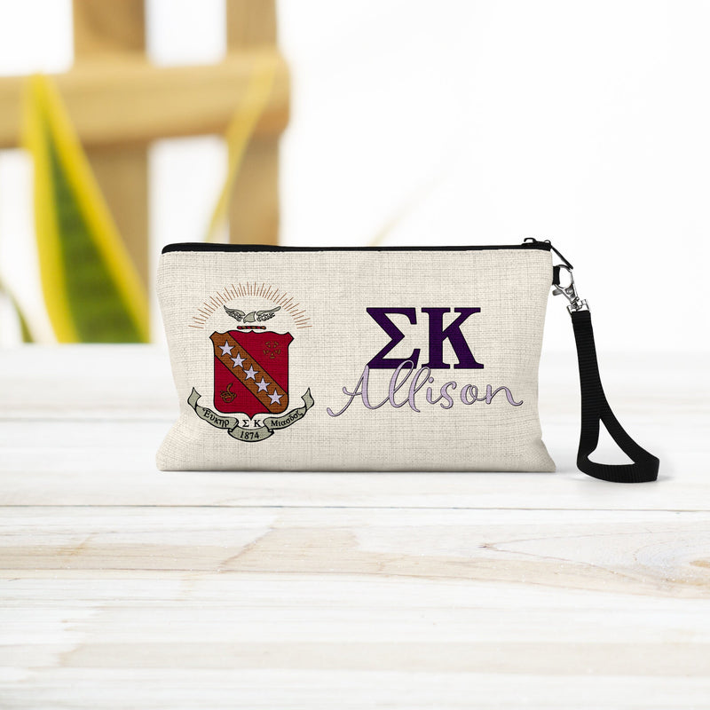 Sigma Kappa Sorority Makeup Bag – Ideal Greek Gifts for Big Little Sorority Sisters