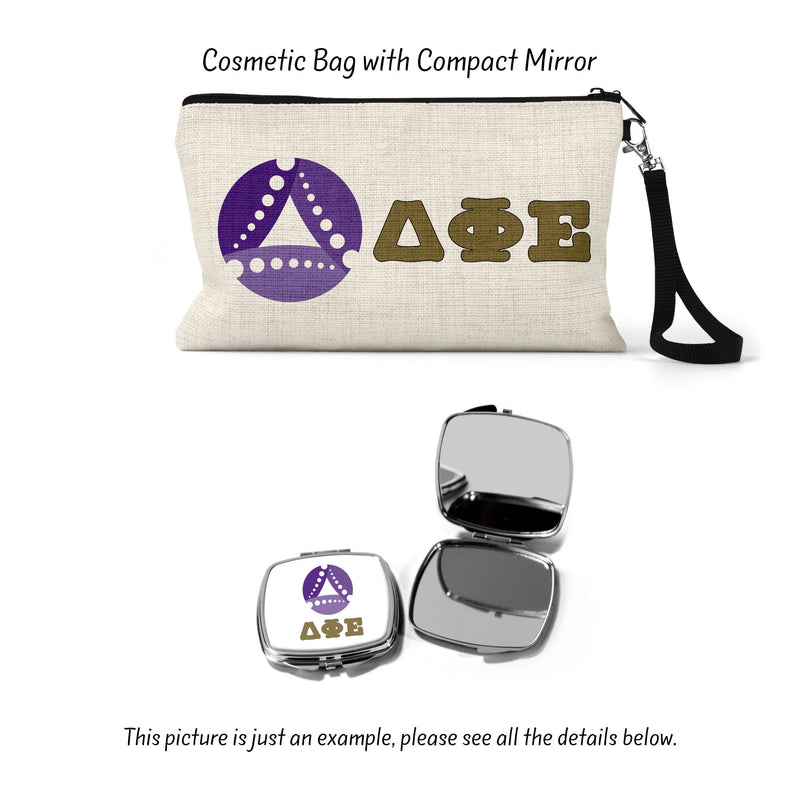 Delta Phi Epsilon Sorority Makeup Bag – Ideal Greek Gifts for Big Little Sorority Sisters