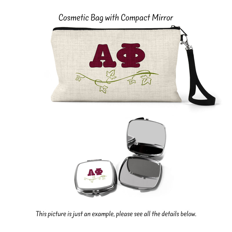 Alpha Phi Sorority Makeup Bag – Ideal Greek Gifts for Big Little Sorority Sisters