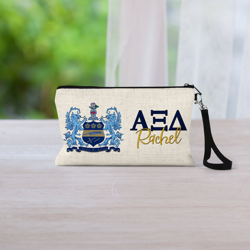 Alpha Xi Delta Sorority Makeup Bag – Ideal Greek Gifts for Big Little Sorority Sisters