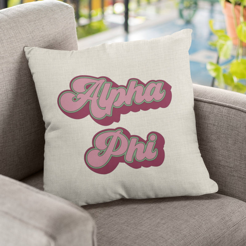 Alpha Phi Sorority Pillow - Perfect Big Little Gift!