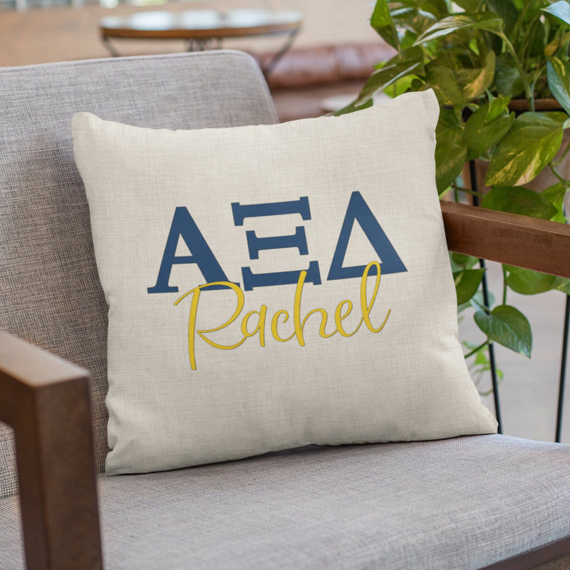 Alpha Xi Delta Sorority Pillow - Perfect Big Little Gift!
