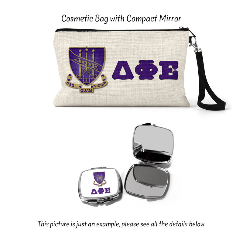 Delta Phi Epsilon Sorority Makeup Bag – Ideal Greek Gifts for Big Little Sorority Sisters