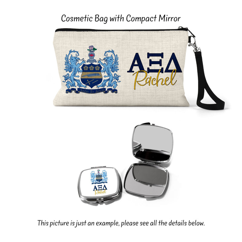Alpha Xi Delta Sorority Makeup Bag – Ideal Greek Gifts for Big Little Sorority Sisters