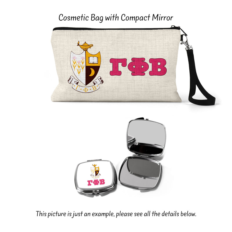 Gamma Phi Beta Sorority Makeup Bag – Ideal Greek Gifts for Big Little Sorority Sisters