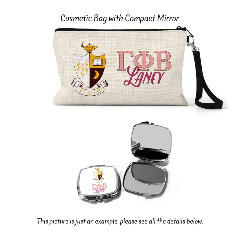 Gamma Phi Beta Sorority Makeup Bag – Ideal Greek Gifts for Big Little Sorority Sisters
